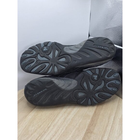 Merrell Women's Mimosa Shoes Outdoor J68166 Black Gray Suede Lace Hiking, Size 6 - Picture 8 of 9